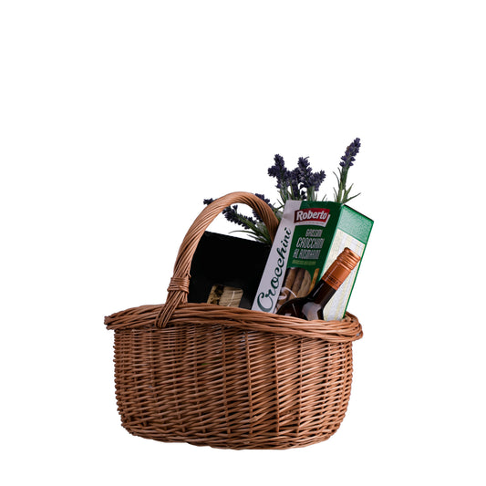 Waldissa kosz na zakupy z rączką wiklinową TheWickerStories