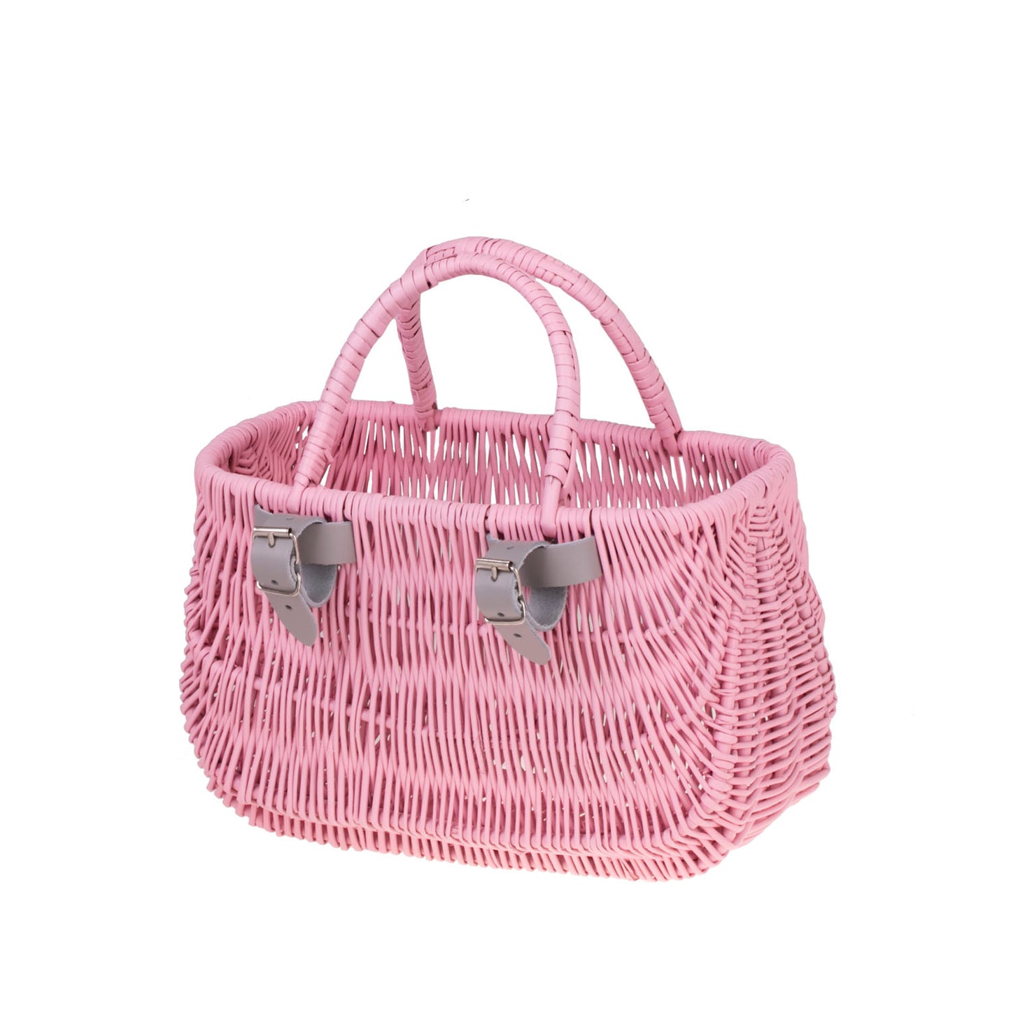 Werlissa wiklinowy koszyk na rower dla dzieci na kierownicę z paskami i rączkami TheWickerStories