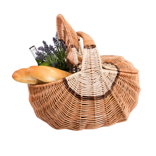 Kastulia wiklinowy koszyk piknikowy z wiekiem TheWickerStories