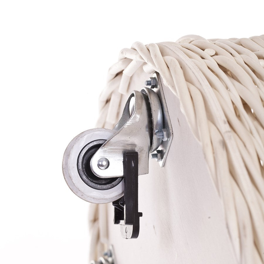 Caros wiklinowy koszyk pojemnik z kółkami TheWickerStories