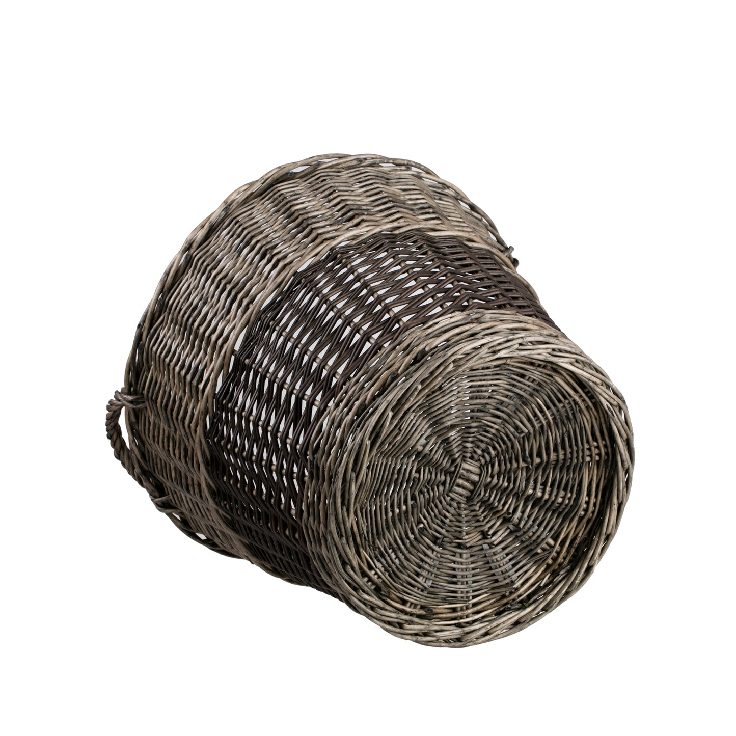 Fiorenia wiklinowy kosz na drewno kominkowe z uchwytami TheWickerStories