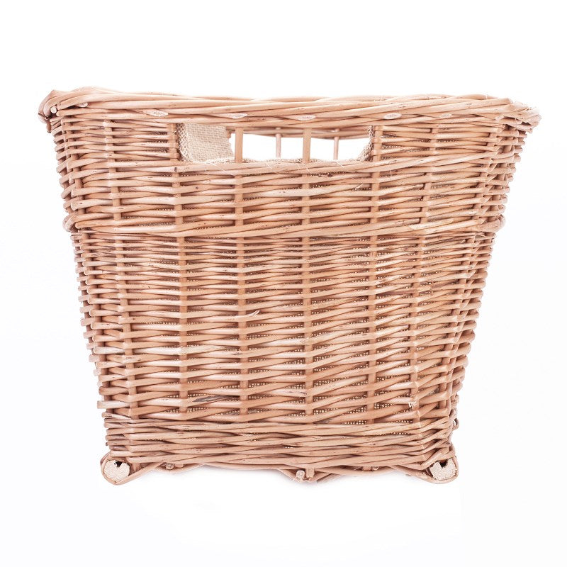 Mivella wiklinowy kosz na pranie z jasnobeżowym obszyciem, z uchwytami TheWickerStories