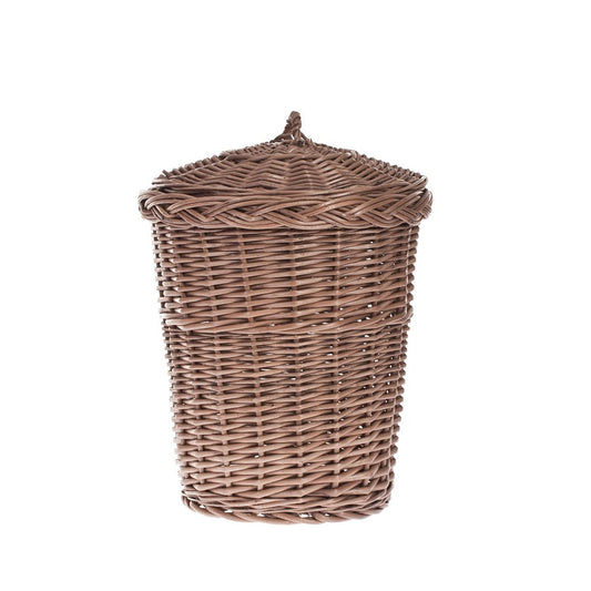 Decora wiklinowy kosz na śmieci z wiekiem TheWickerStories