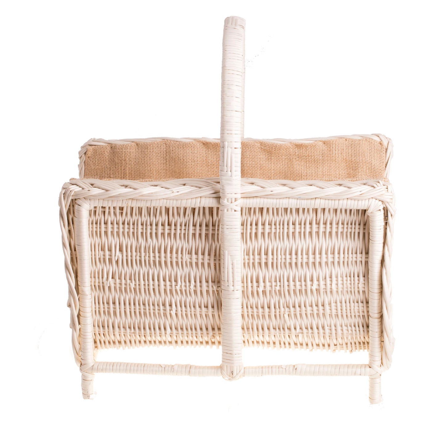 Ferla wiklinowy kosz kominkowy na drewno z rączką TheWickerStories