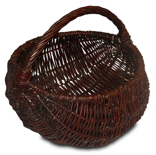 Vesinna wiklinowy kosz ogrodowy na zbiory i zakupy, z rączką, zestaw 2 szt. TheWickerStories