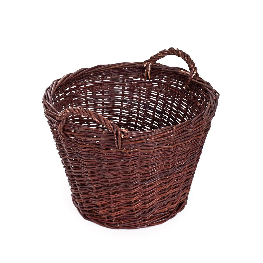 Flanoria wiklinowy kosz do przechowywania na pranie i zabawki, z uchwytami TheWickerStories