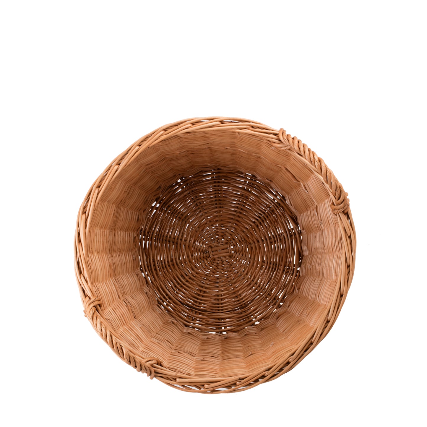 Flanoria wiklinowy kosz do ogrodu i na drewno, z uchwytami TheWickerStories