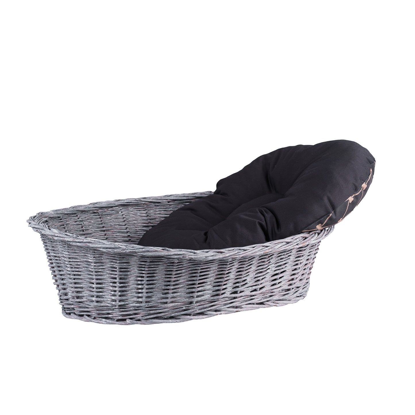 Enovia wiklinowy kosz dla psa i kota z poduszką TheWickerStories