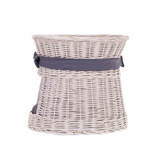 Eralis wiklinowy domek dla kota z poduszkami i kokardą TheWickerStories