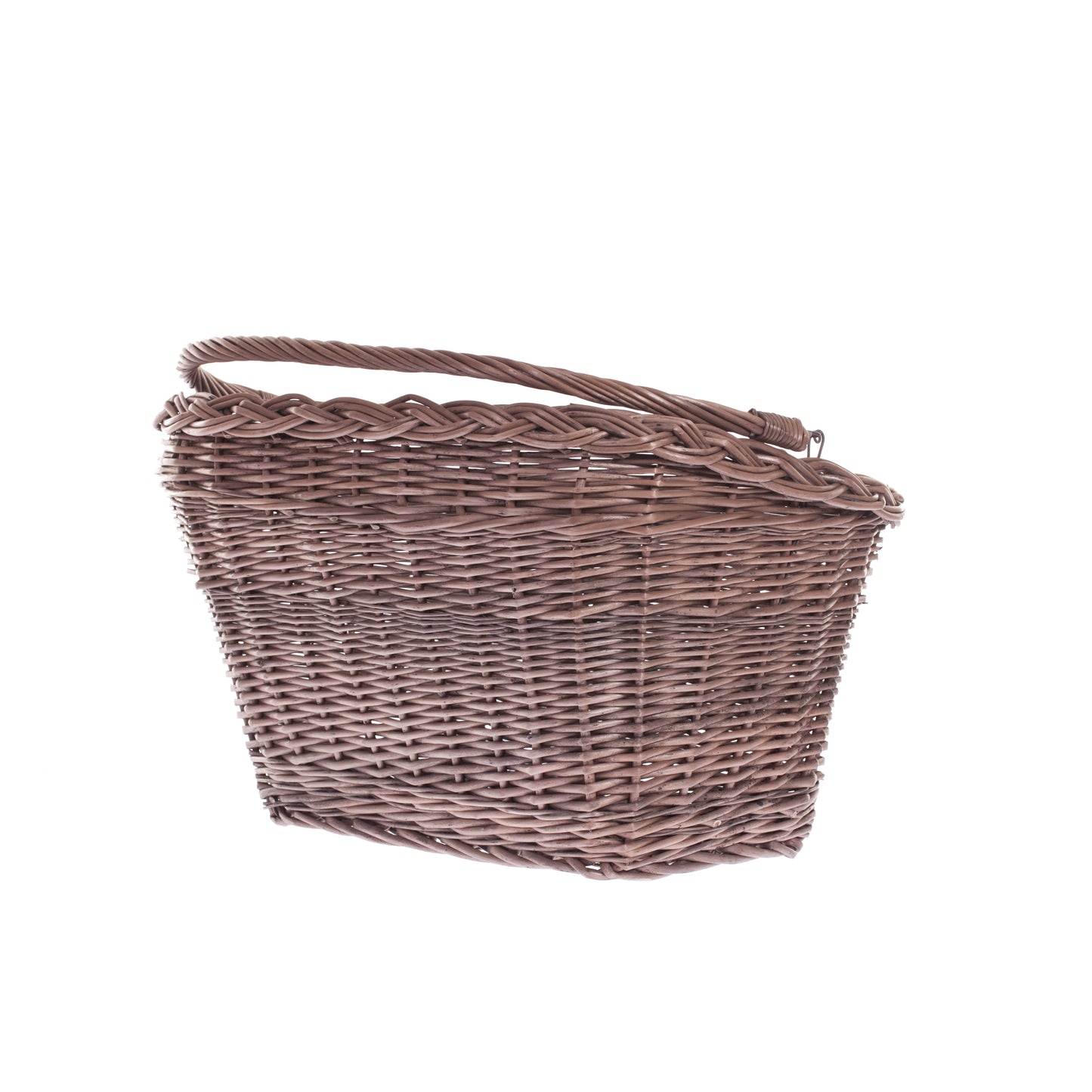 Marinus wiklinowy kosz na rower na kierownicę, z uchwytem i metalowymi mocowaniami TheWickerStories