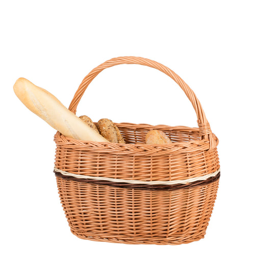 Walissa kosz na zakupy z rączką wiklinową TheWickerStories