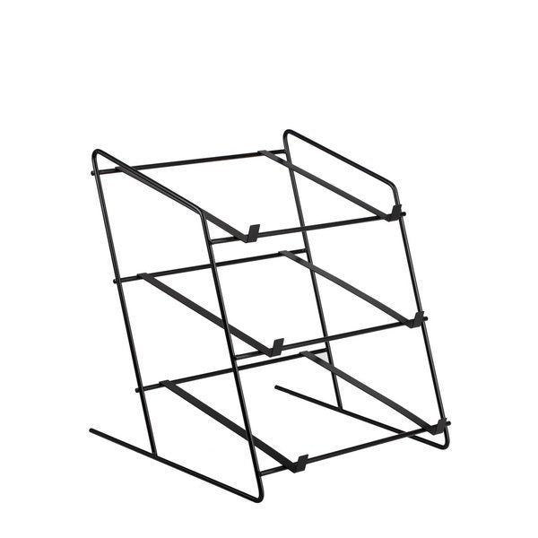 Tiforia wiklinowy stojak ekspozycyjny na ladę z trzema koszykami na metalowej ramie TheWickerStories