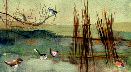 Wicker by the San river