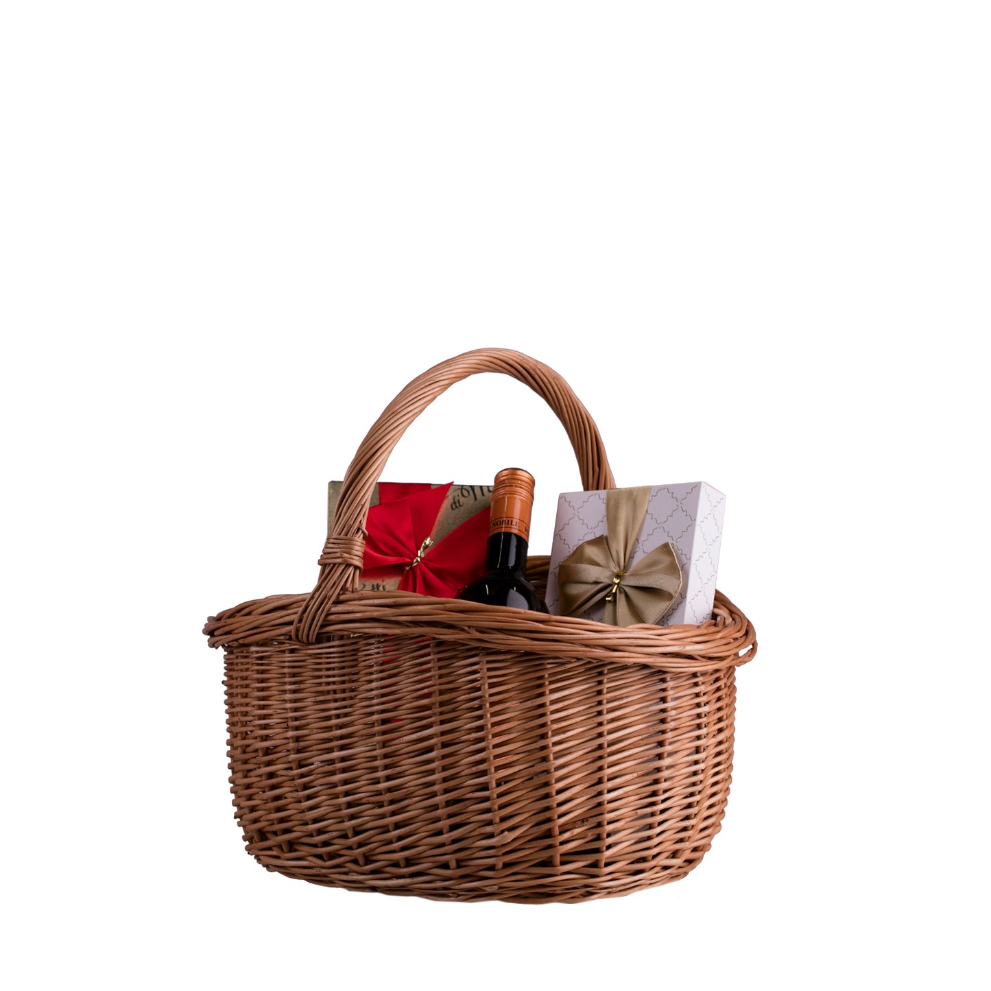 Waldissa kosz na zakupy z rączką wiklinową TheWickerStories