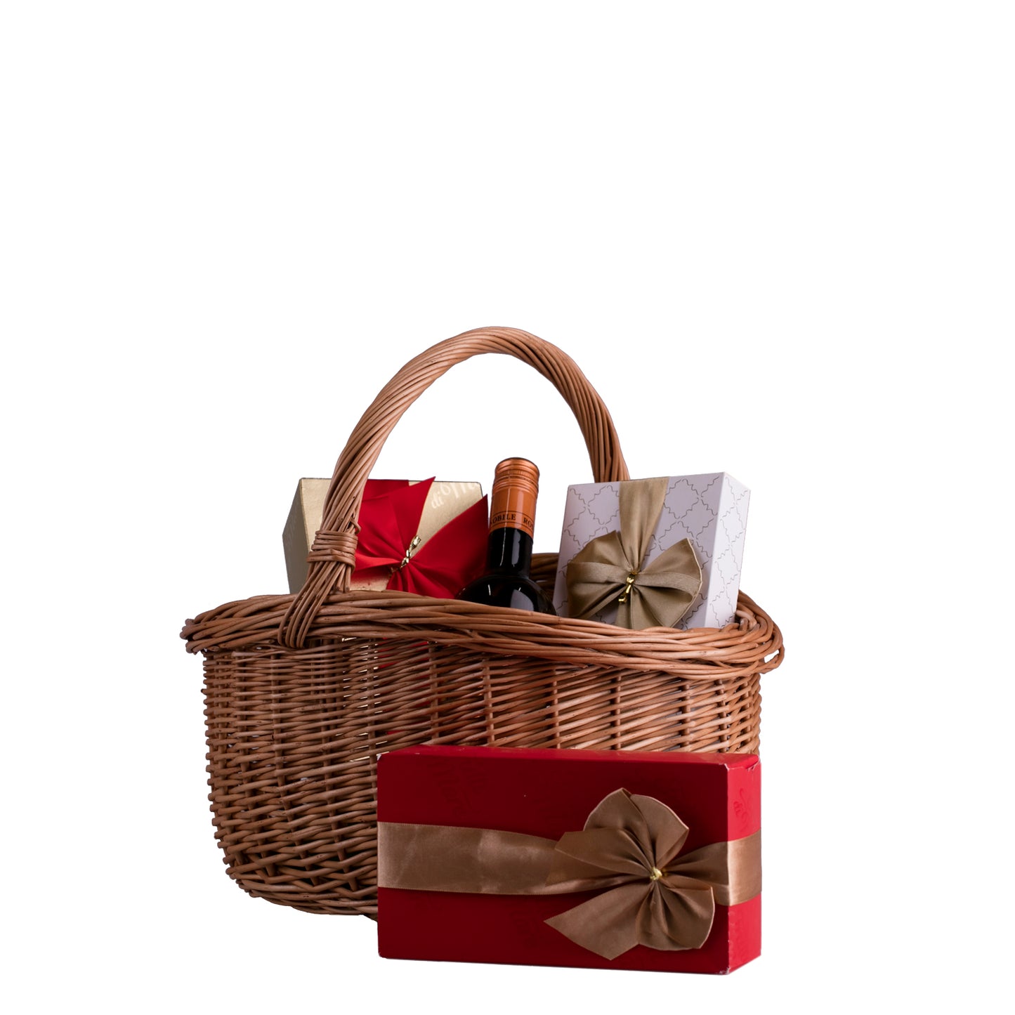 Waldissa kosz na zakupy z rączką wiklinową TheWickerStories