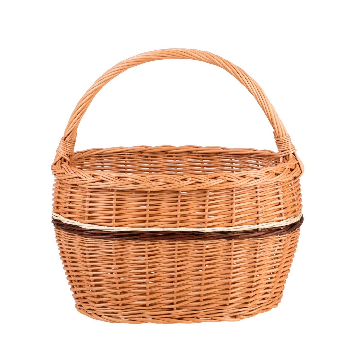 Walissa kosz na zakupy z rączką wiklinową TheWickerStories