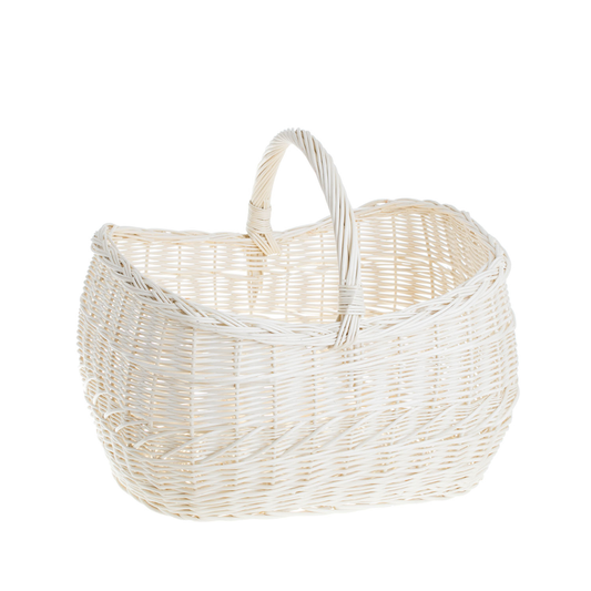 Walburga wiklinowy kosz na zakupy z rączką TheWickerStories