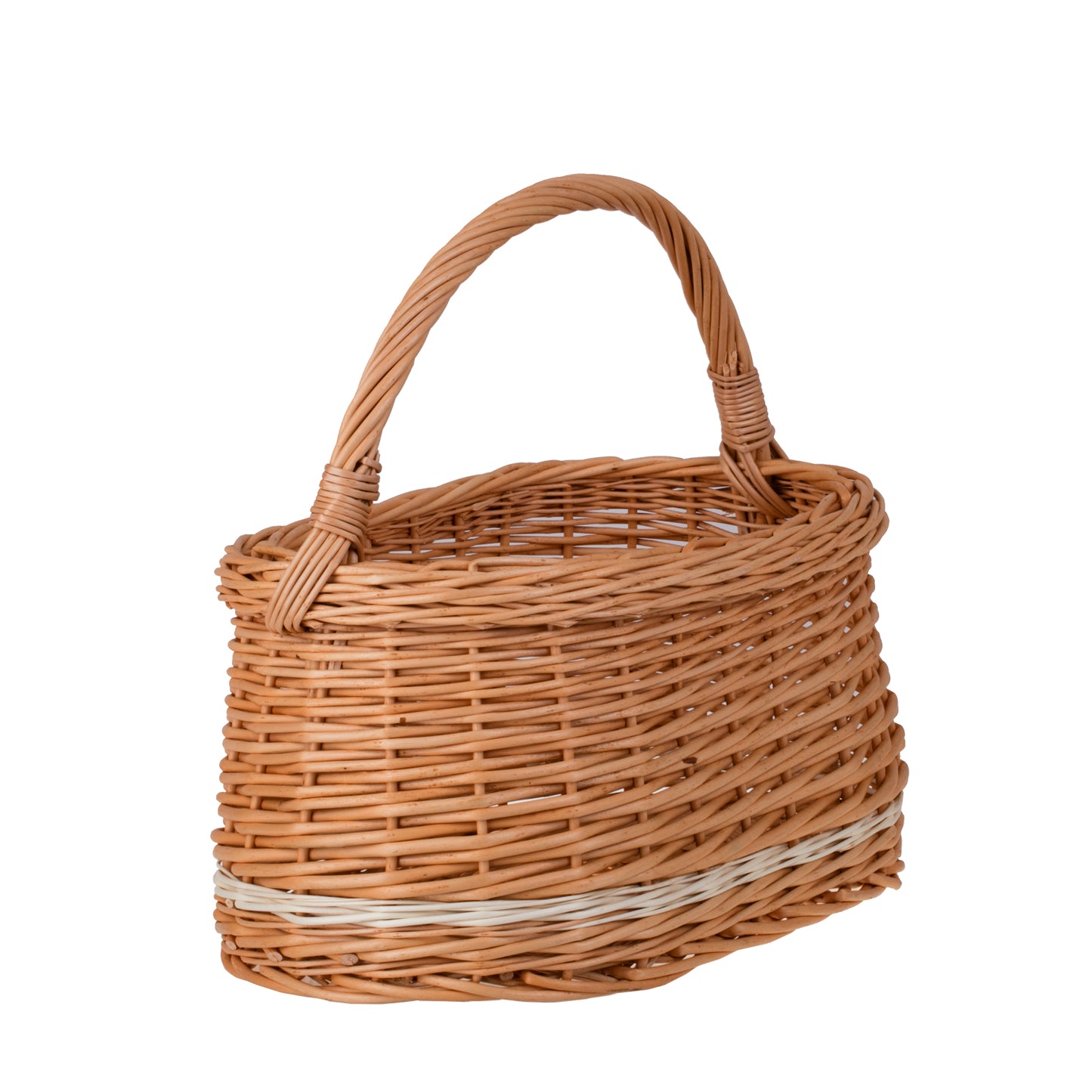 Wiborada kosz na zakupy z rączką wiklinową TheWickerStories