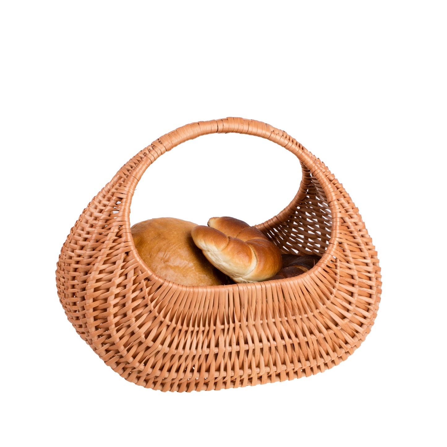 Woravia wiklinowy kosz na zakupy z rączką TheWickerStories