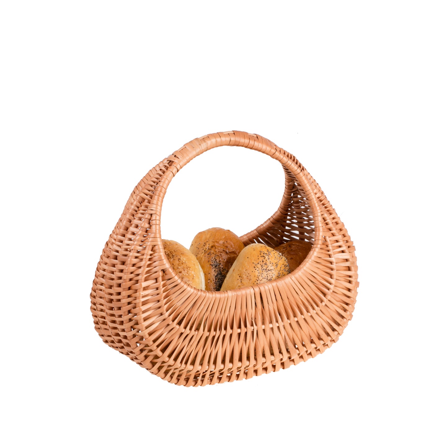 Woravia wiklinowy kosz na zakupy z rączką TheWickerStories