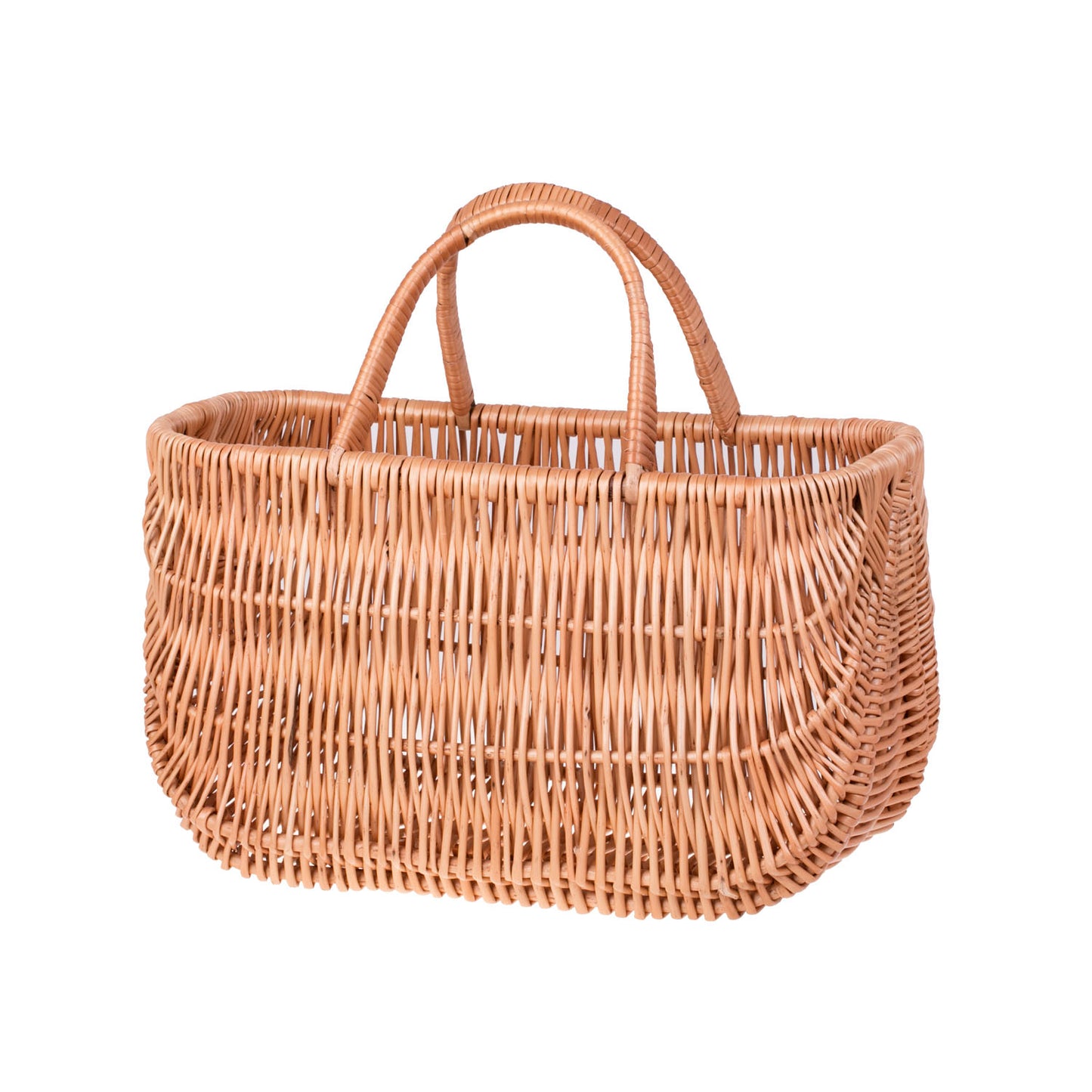 Werlissa wiklinowy koszyk zakupowy z rączkami TheWickerStories