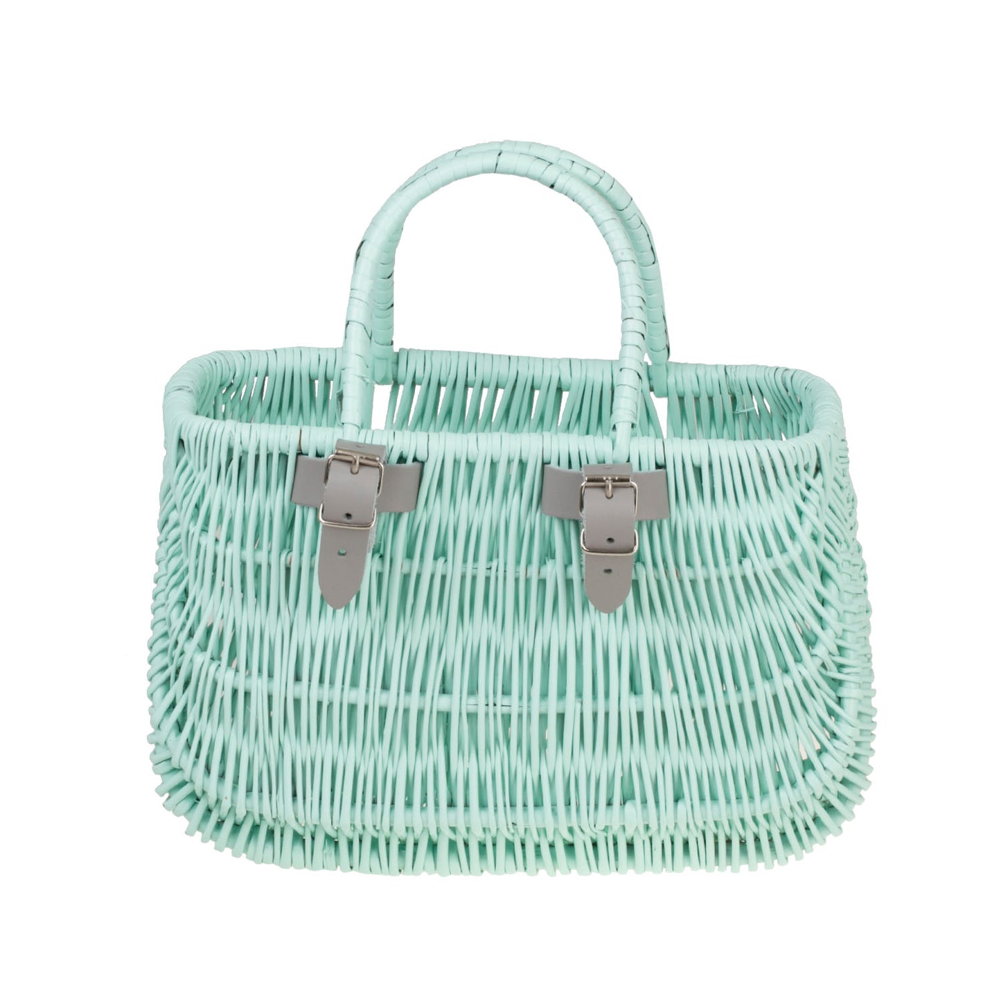 Werlissa wiklinowy kosz na rower dla dzieci, z paskami i rączkami TheWickerStories