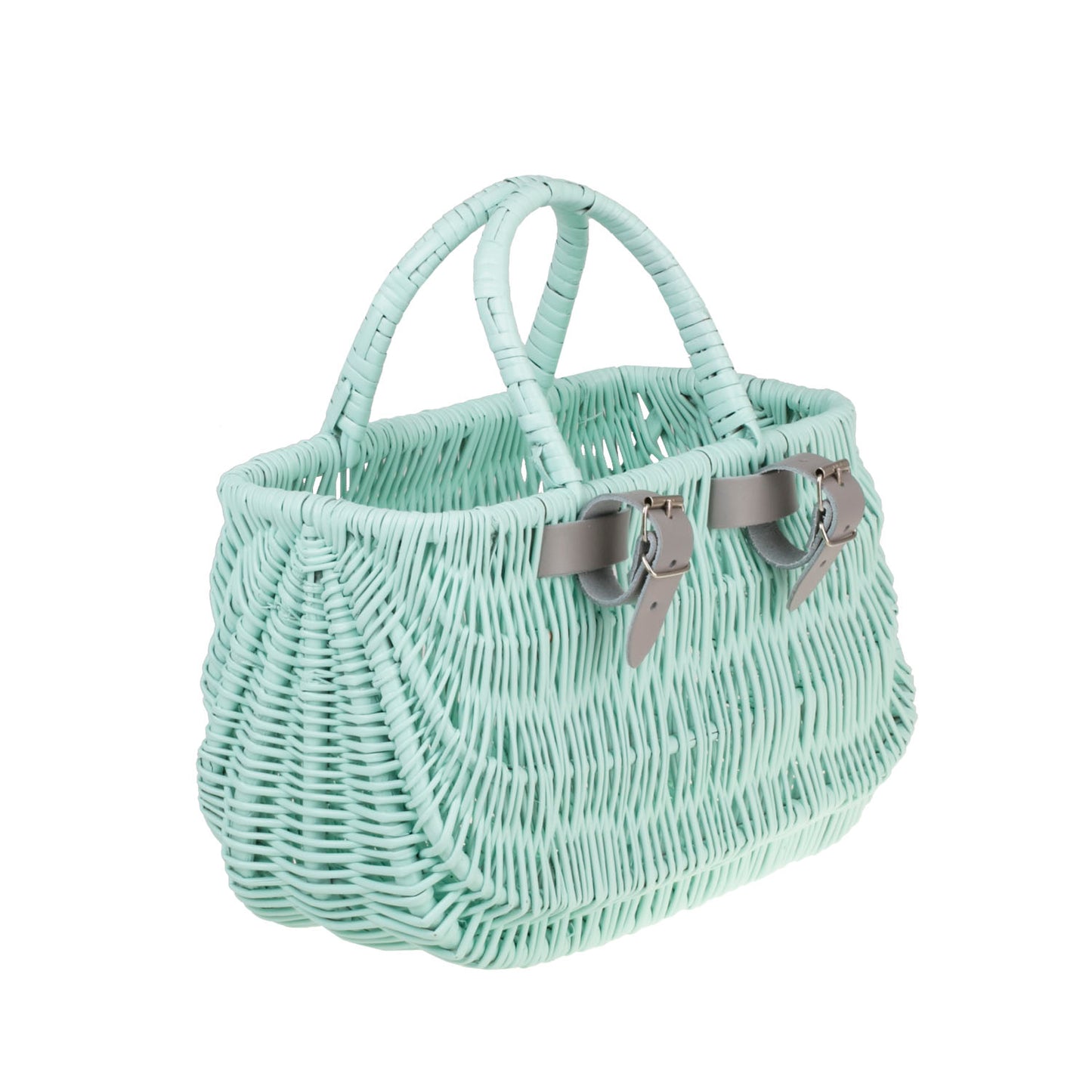 Werlissa wiklinowy kosz na rower dla dzieci, z paskami i rączkami TheWickerStories