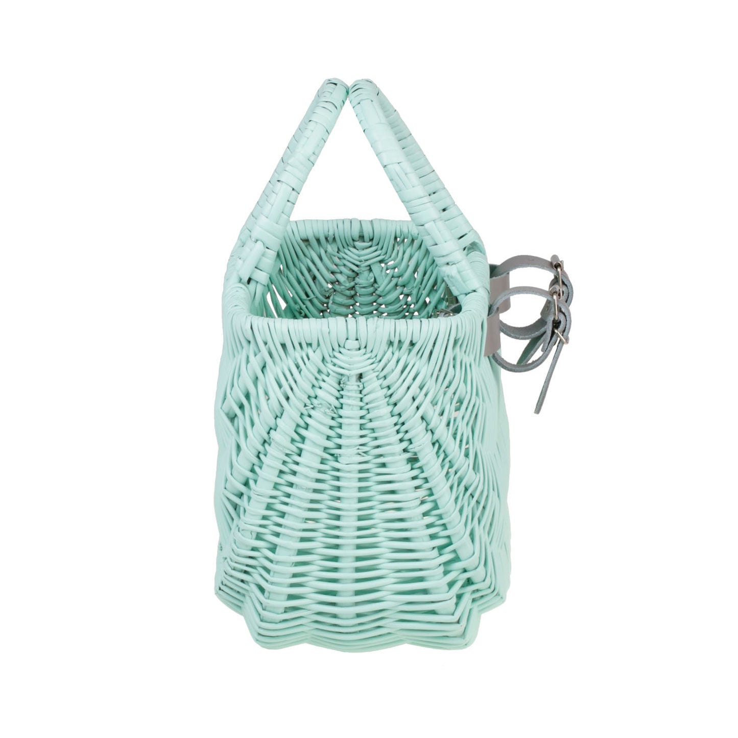 Werlissa wiklinowy kosz na rower dla dzieci, z paskami i rączkami TheWickerStories