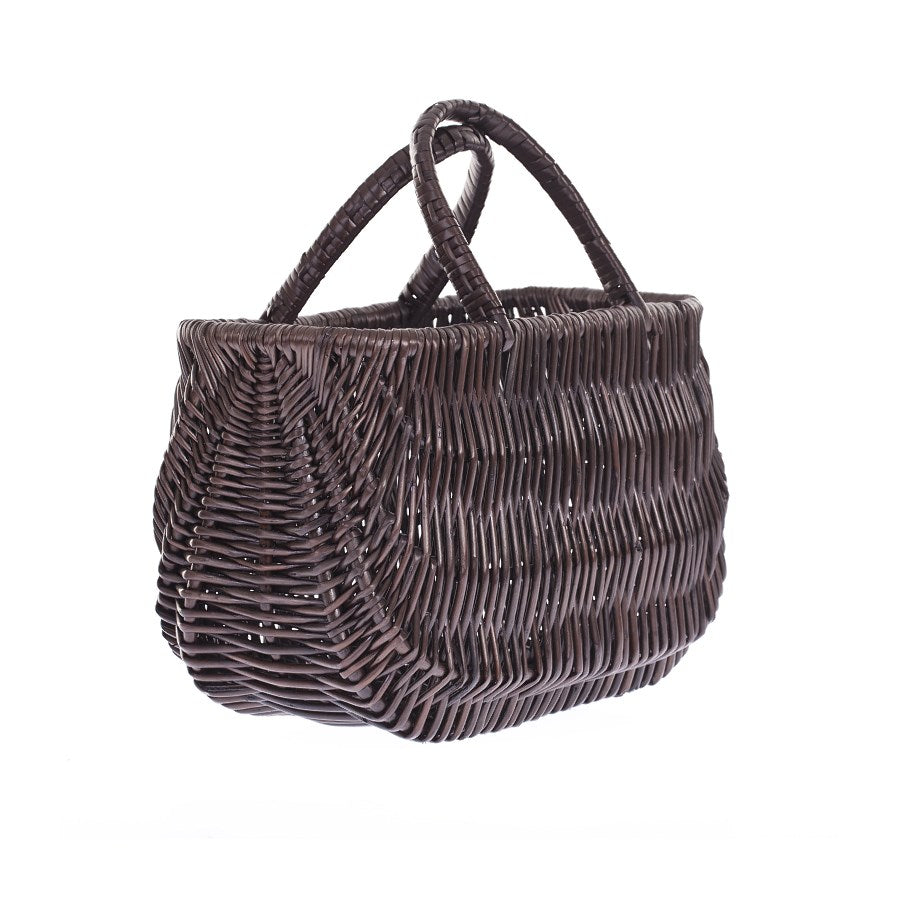 Werlissa wiklinowy kosz na zakupy z podwójną rączką TheWickerStories