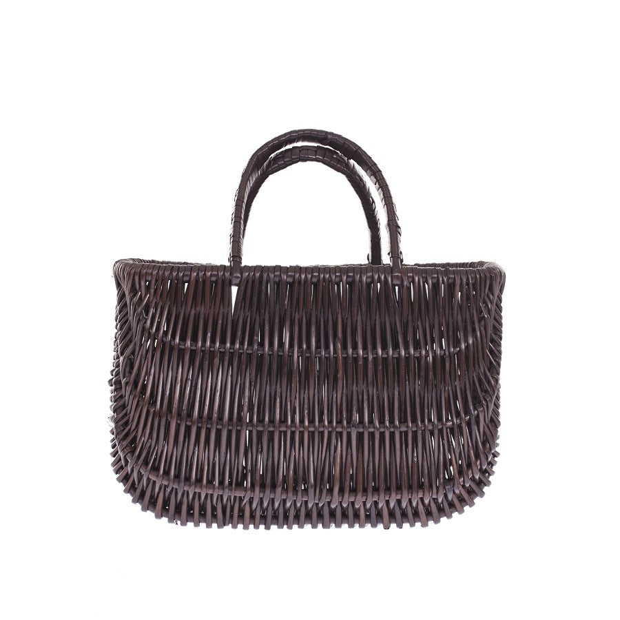 Werlissa wiklinowy kosz na zakupy z podwójną rączką TheWickerStories