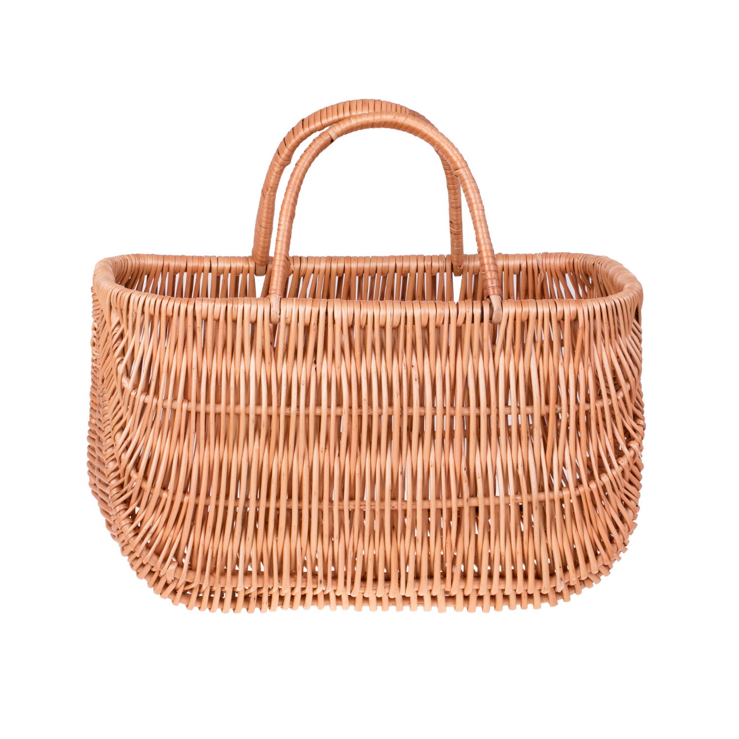 Werlissa wiklinowy koszyk zakupowy z rączkami TheWickerStories