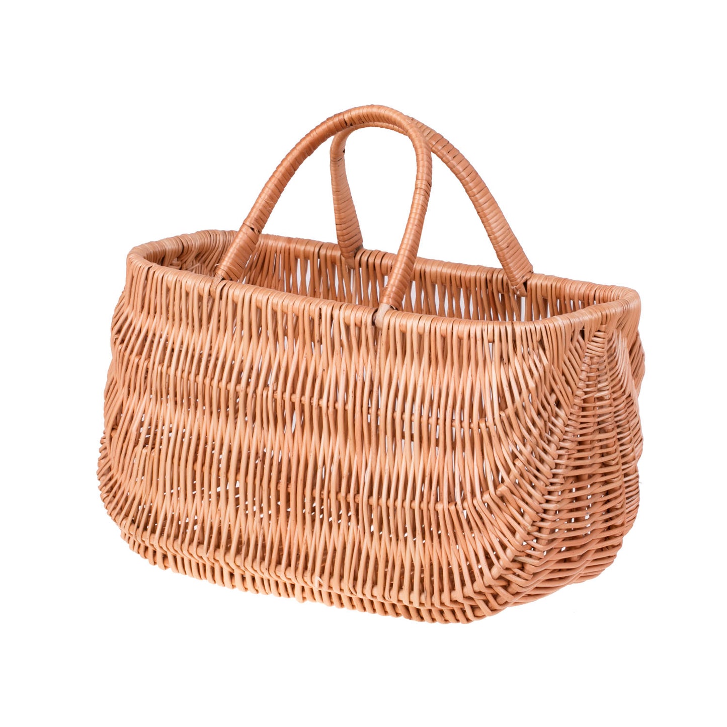 Werlissa wiklinowy koszyk zakupowy z rączkami TheWickerStories