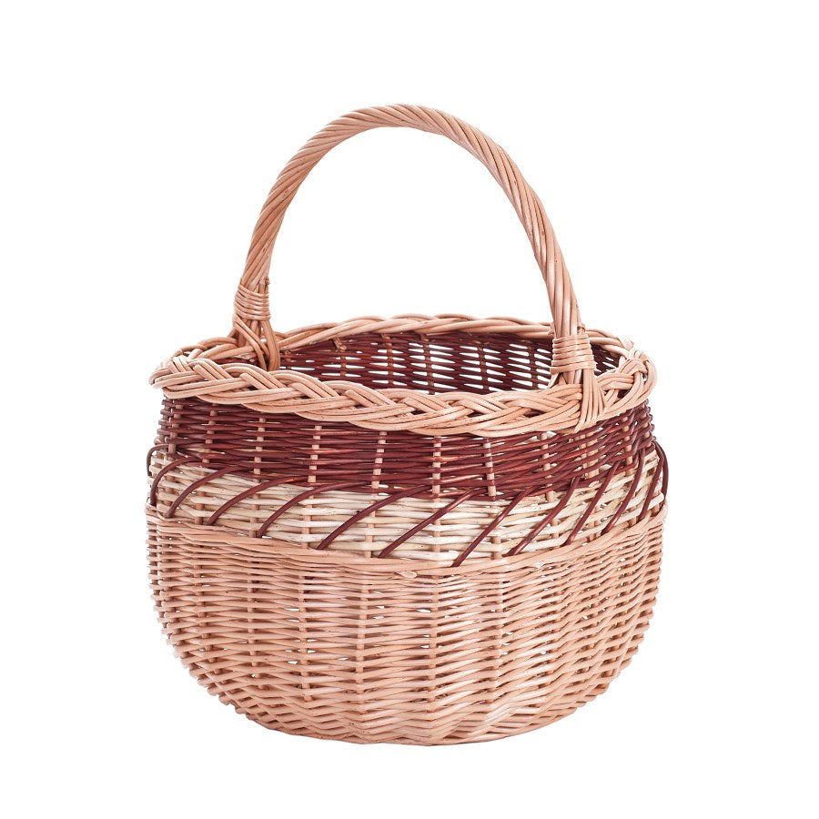 Wictor kosz na zakupy z rączką wiklinową TheWickerStories