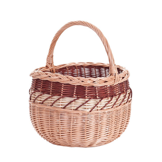 Wictor kosz na zakupy z rączką wiklinową TheWickerStories