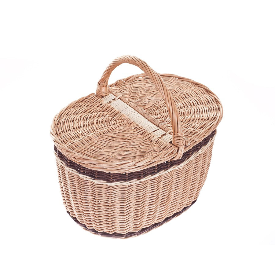 Kastalia wiklinowy kosz piknikowy z pokrywą i rączką TheWickerStories
