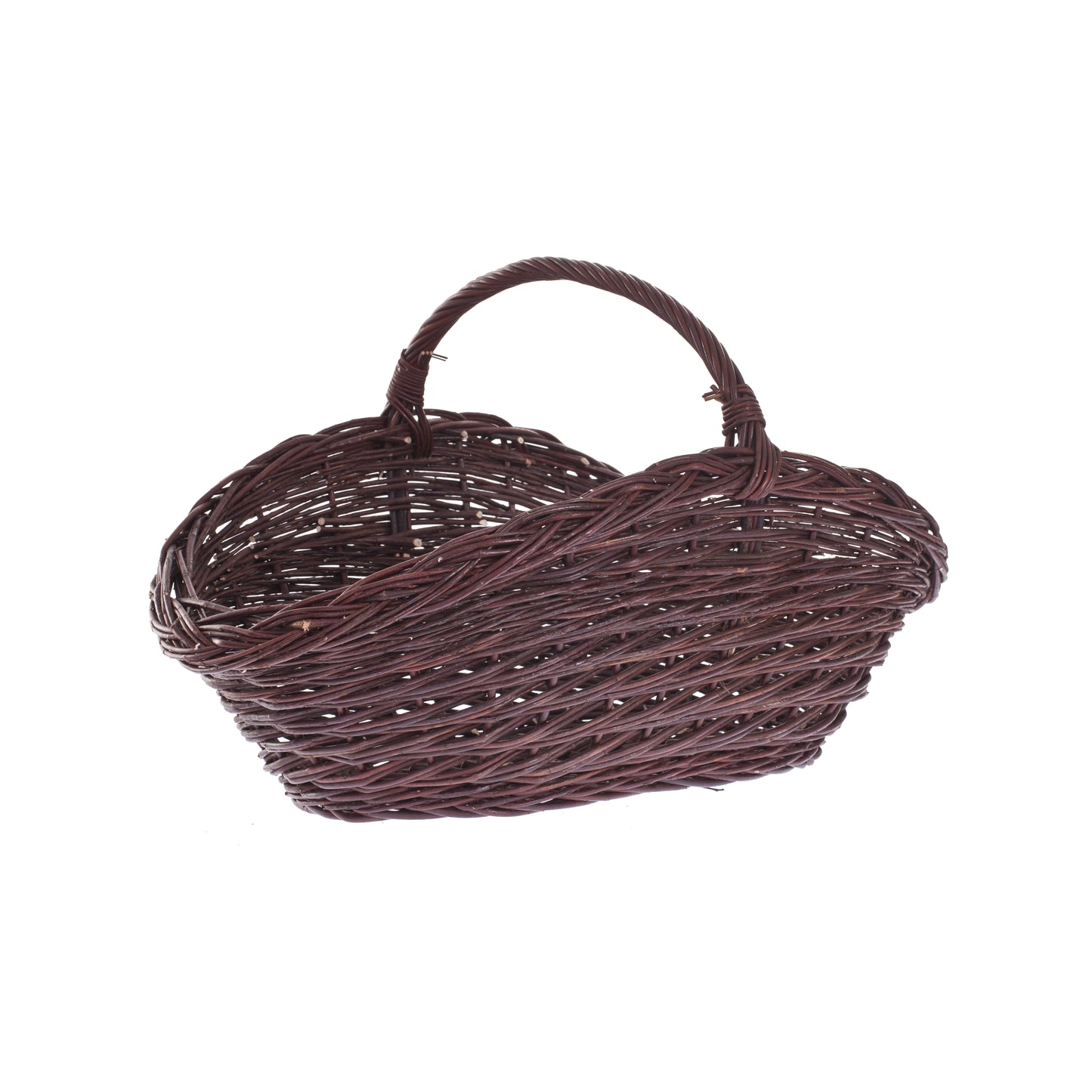 Flavena wiklinowy kosz na drewno kominkowe z rączką TheWickerStories