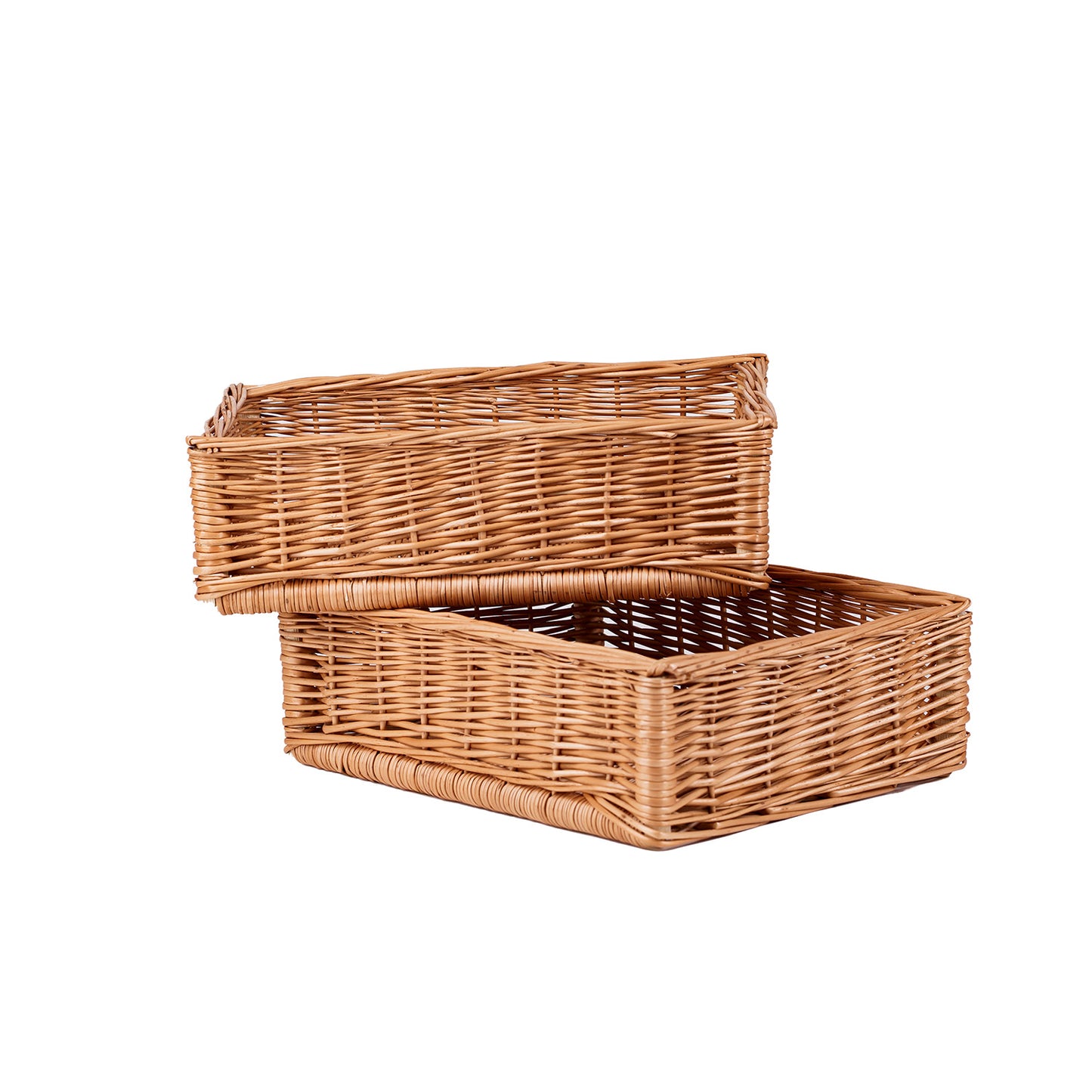 Nova wiklinowy kosz do przechowywania na pieczywo i owoce, z uchwytami TheWickerStories