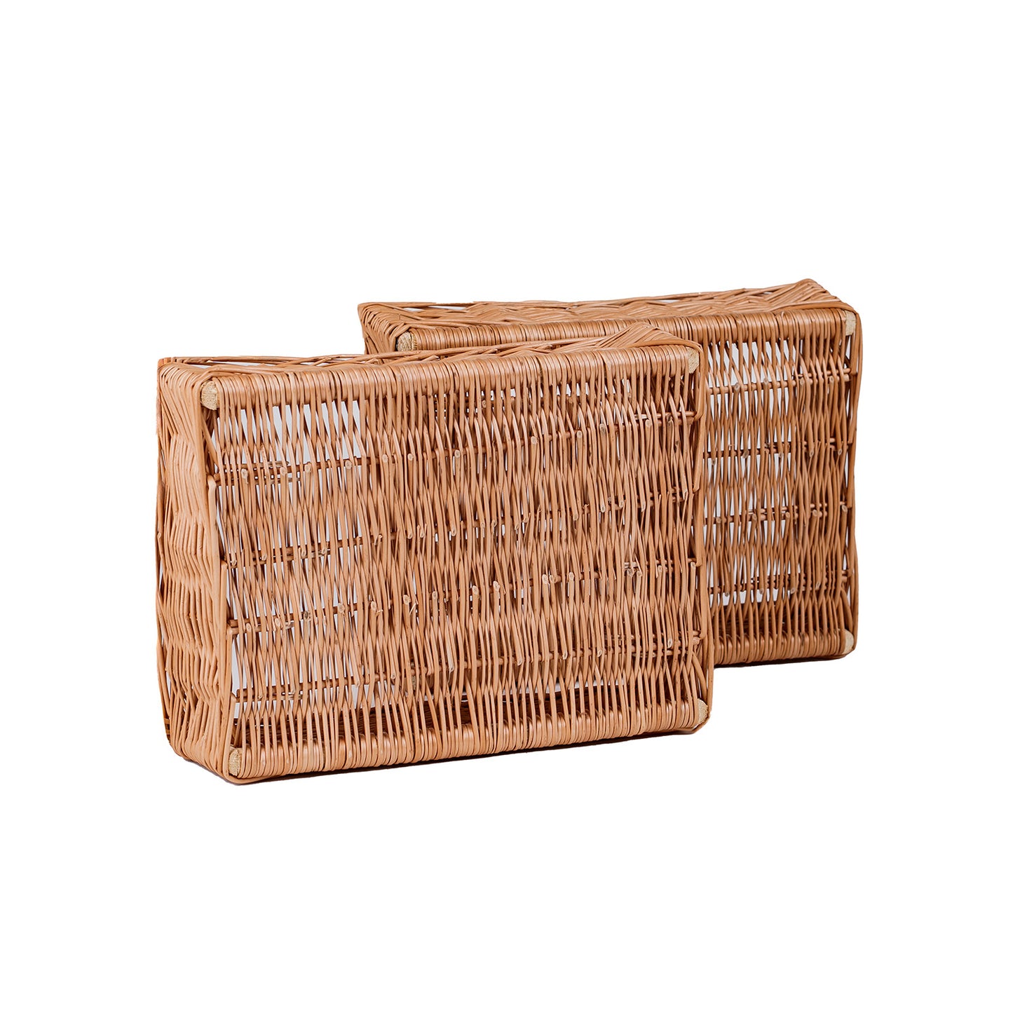 Nova wiklinowy kosz do przechowywania na pieczywo i owoce, z uchwytami TheWickerStories