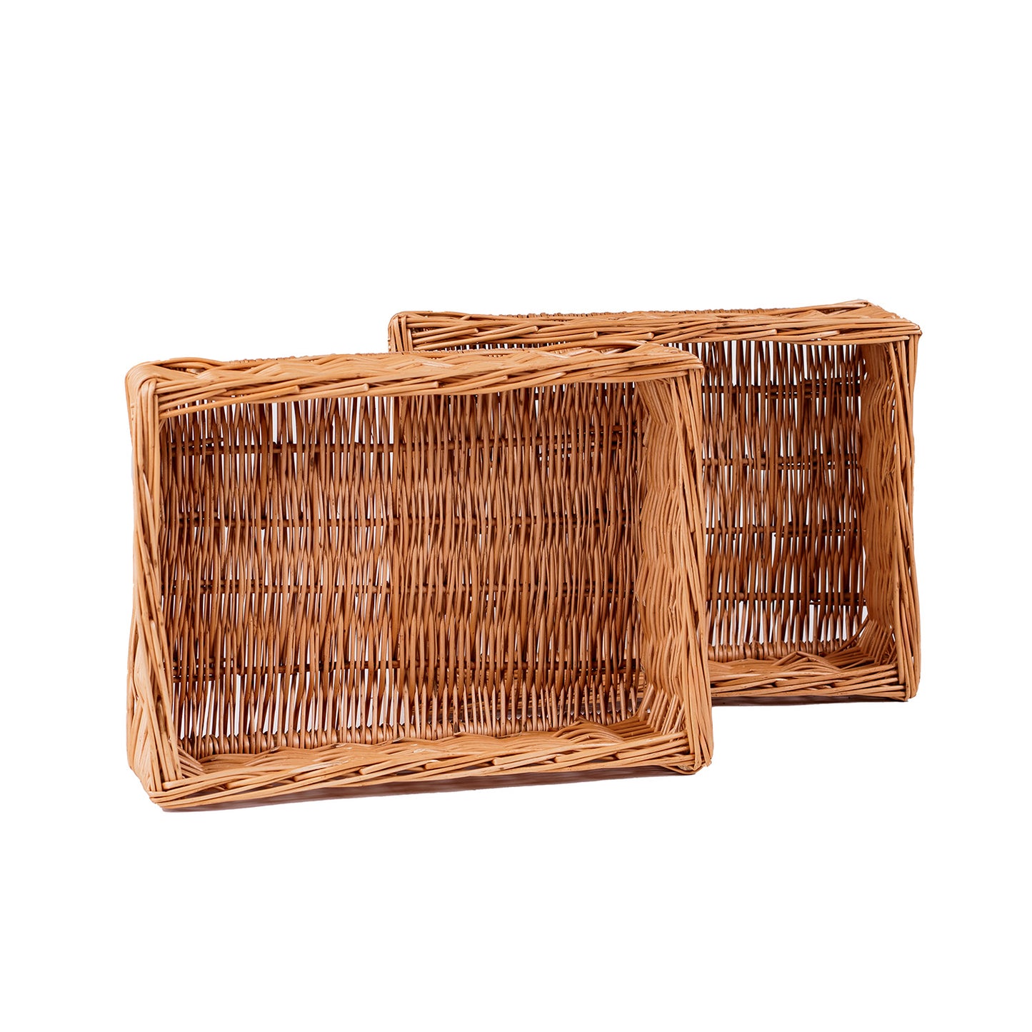 Nova wiklinowy kosz do przechowywania na pieczywo i owoce, z uchwytami TheWickerStories