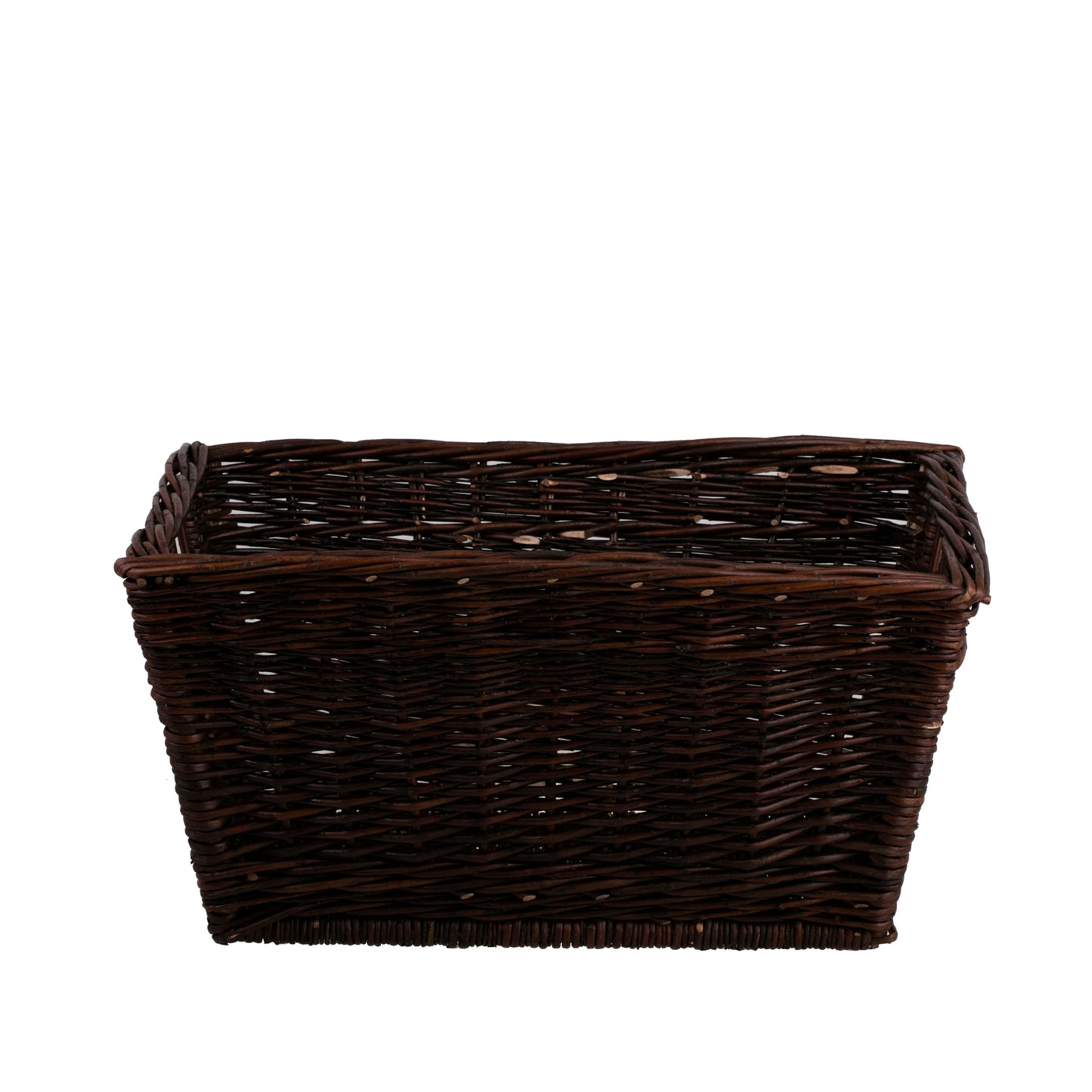 Formelia wiklinowy kosz na drewno kominkowe z uchwytami TheWickerStories