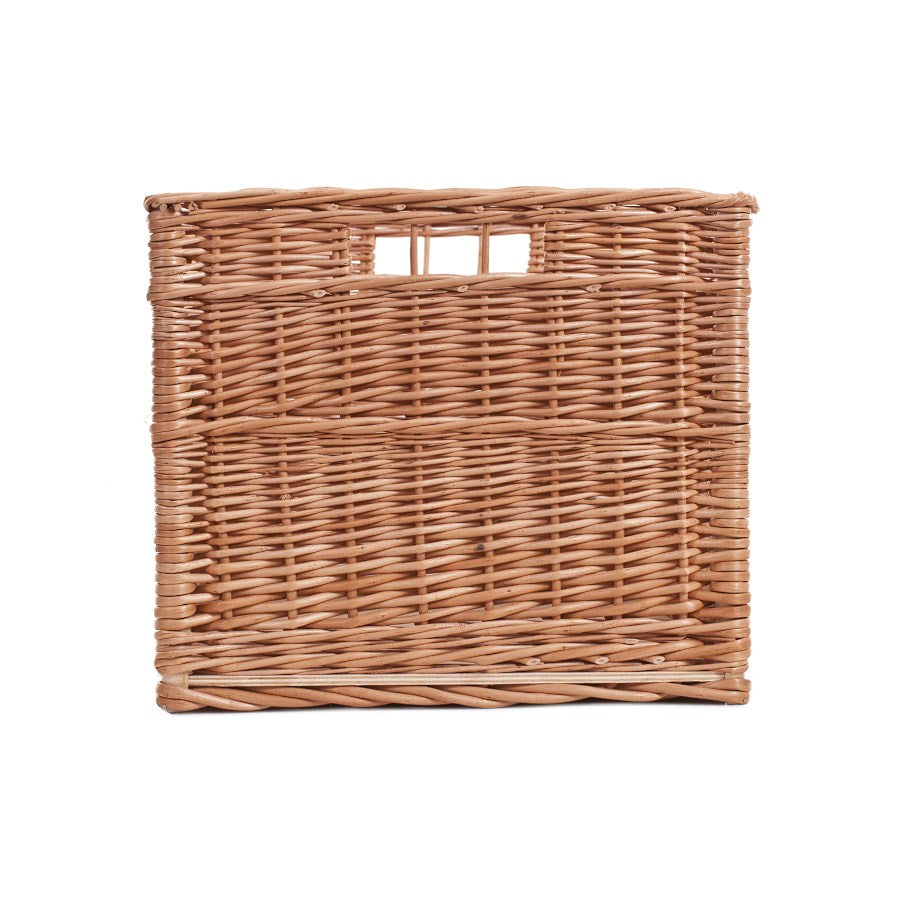 Cervus wiklinowy kosz kominkowy na drewno z uchwytami TheWickerStories