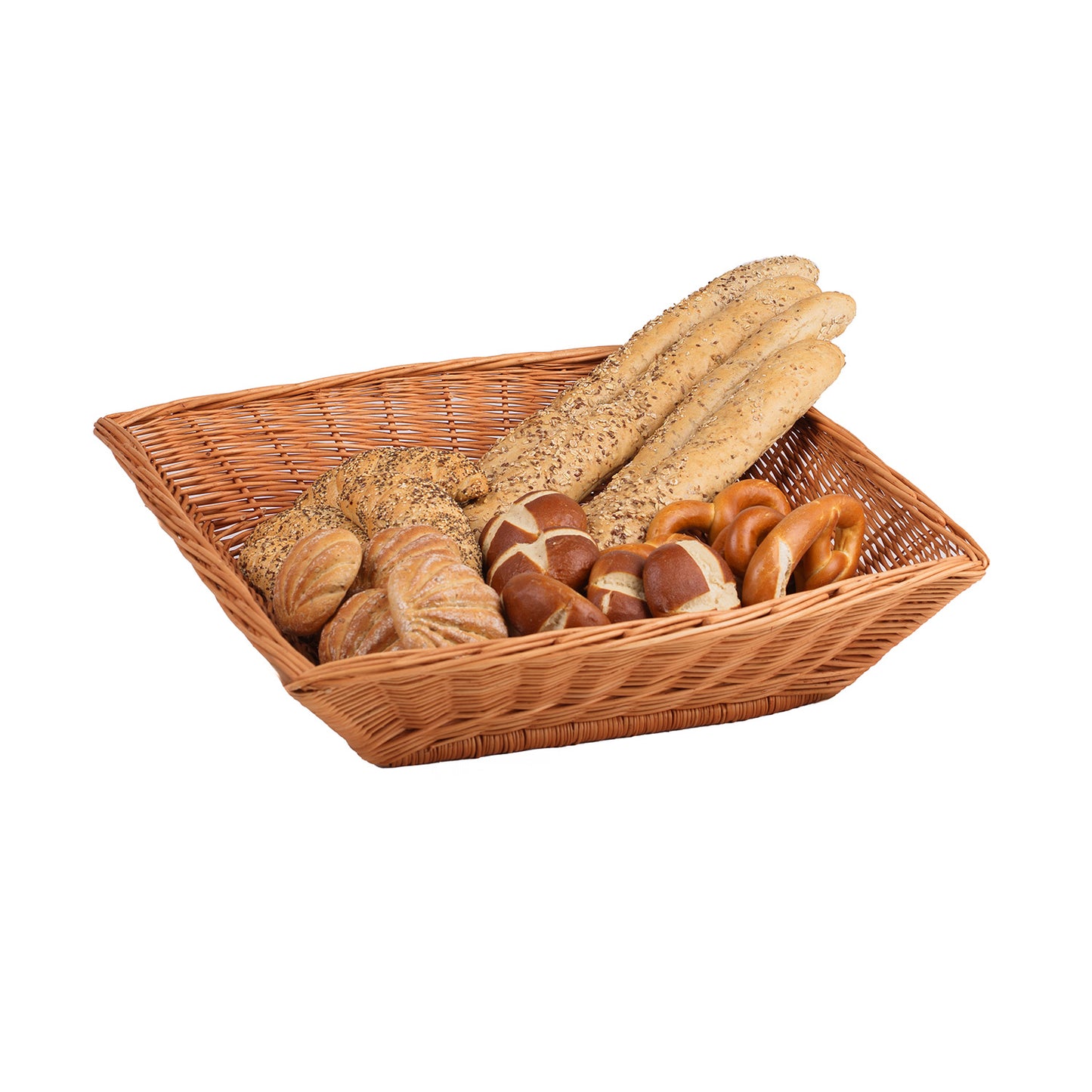 Tolaria wiklinowy kosz ekspozycyjny do prezentacji towaru w sklepie TheWickerStories