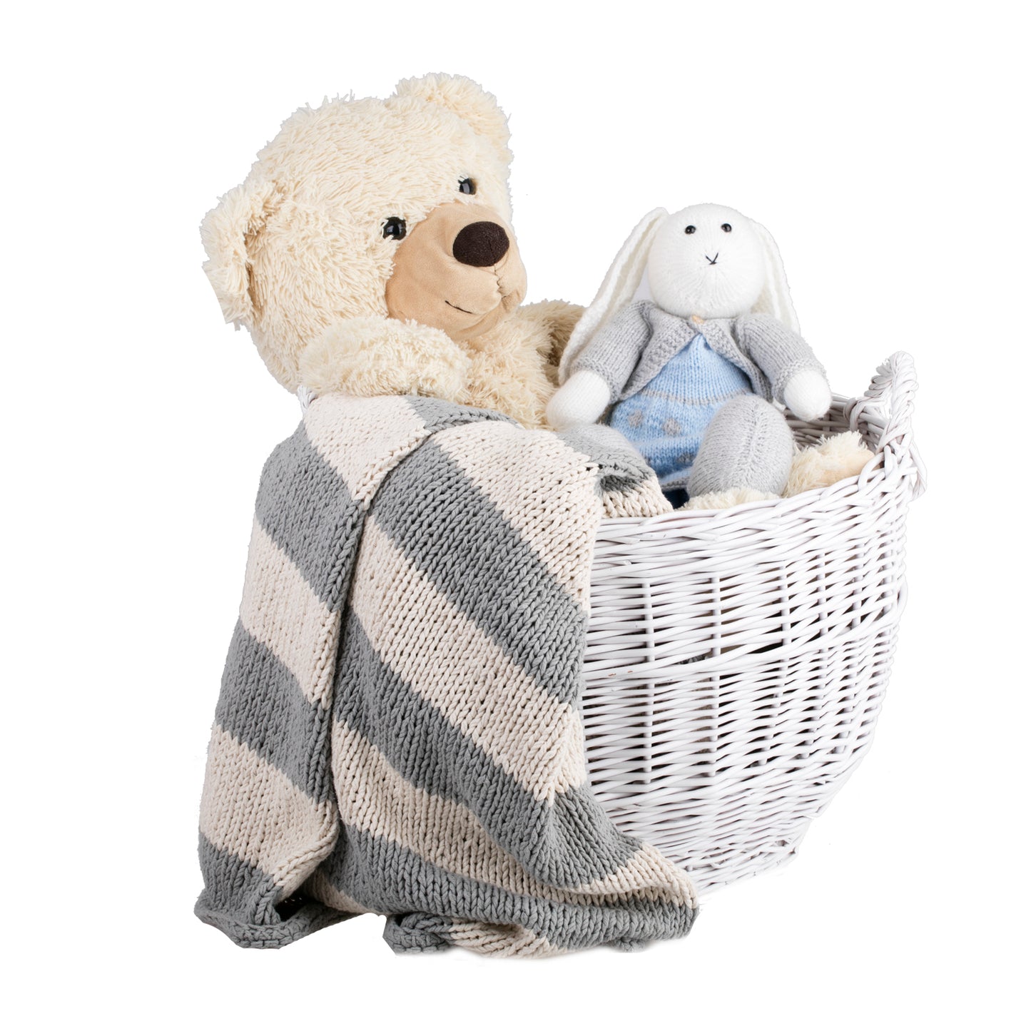 Viloria wiklinowy kosz na zbiory i przechowywanie, z uchwytami TheWickerStories