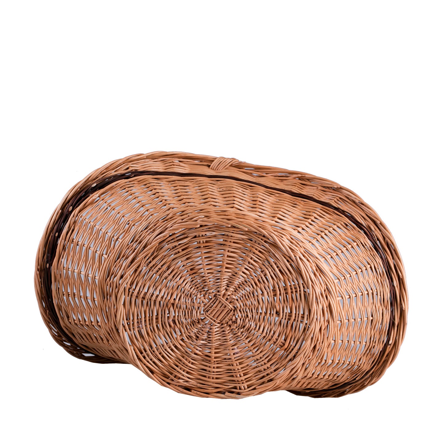 Fumaria wiklinowy kosz na drewno kominkowe z rączką TheWickerStories