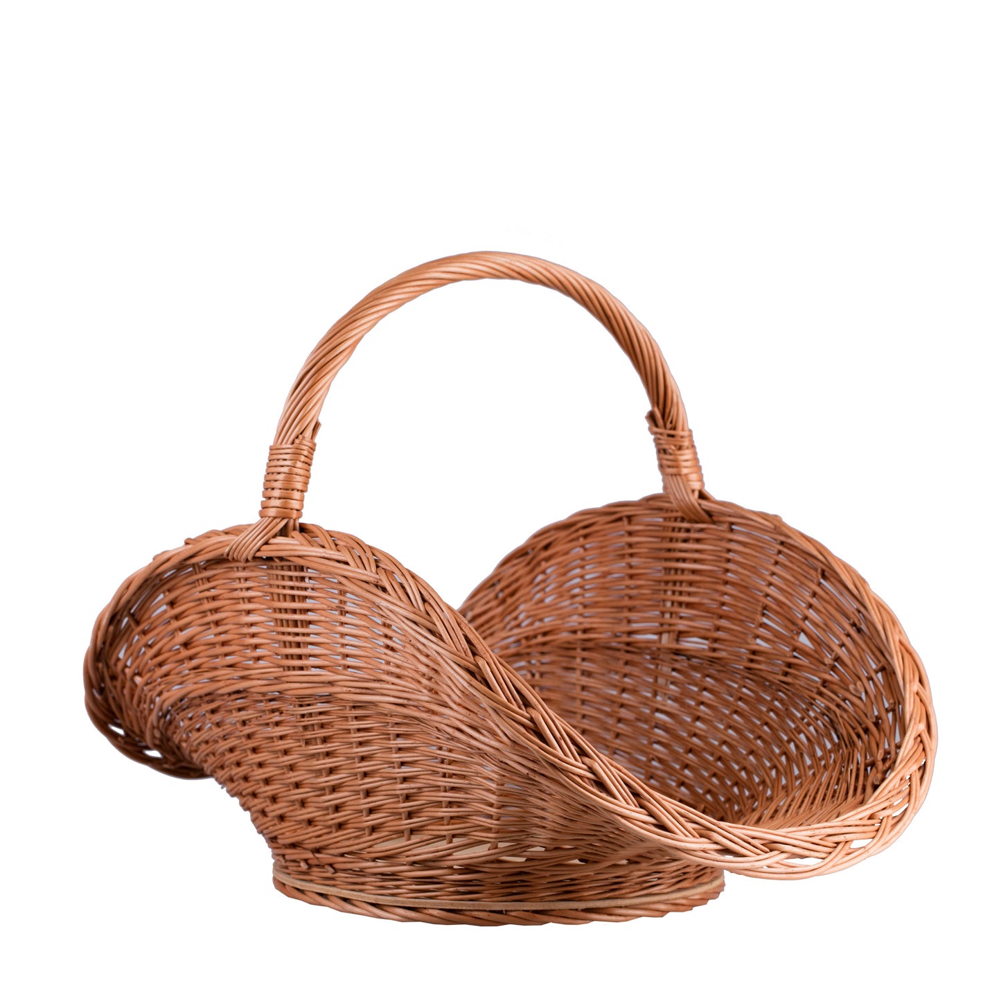 Fumaria wiklinowy kosz na drewno kominkowe z rączką TheWickerStories