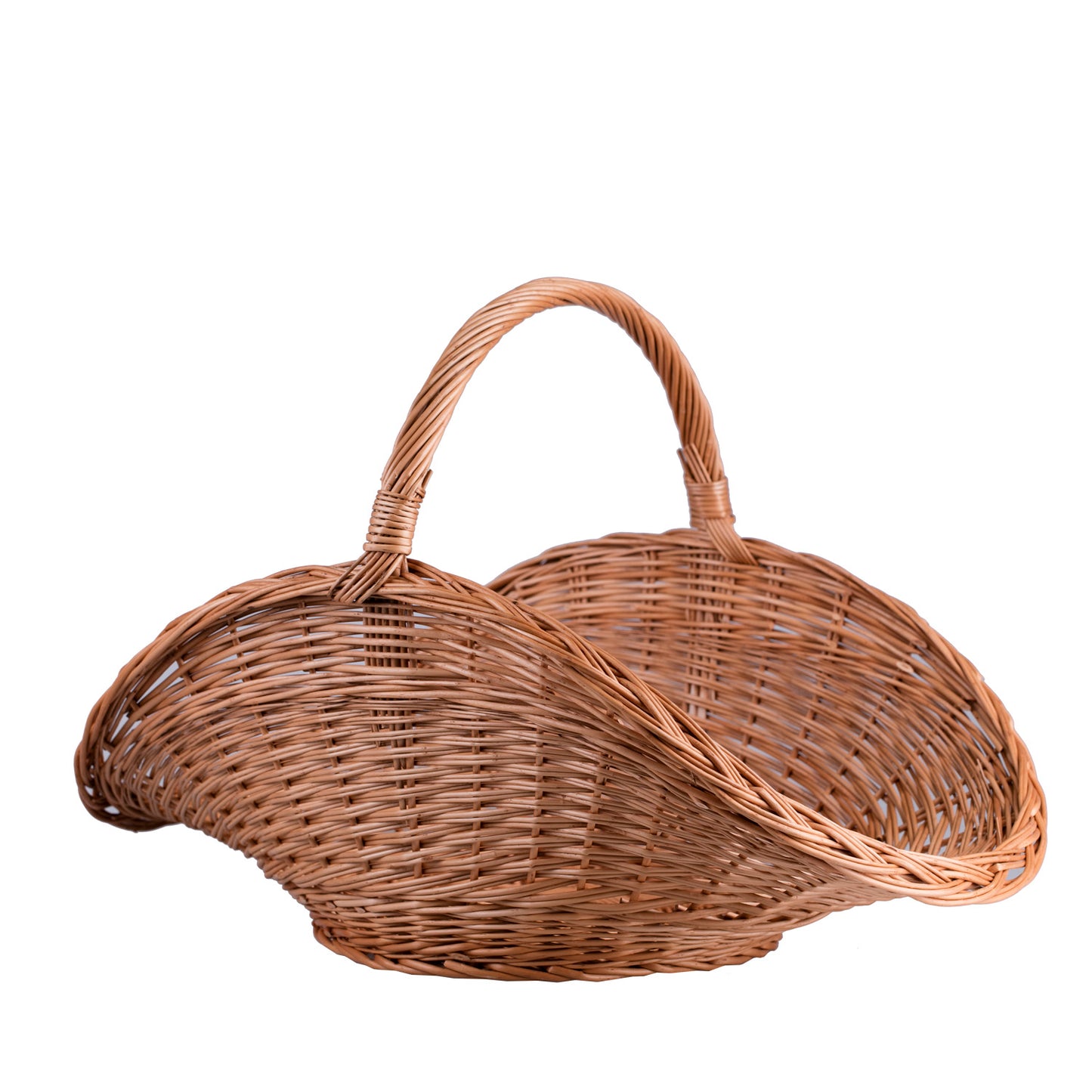 Fumaria wiklinowy kosz na drewno kominkowe z rączką TheWickerStories