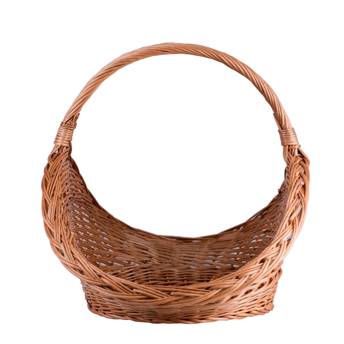 Fumaria wiklinowy kosz na drewno kominkowe z rączką TheWickerStories