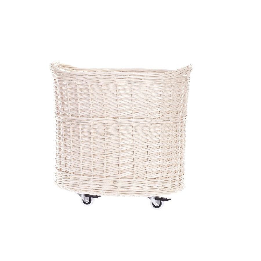 Caros wiklinowy koszyk pojemnik z kółkami TheWickerStories