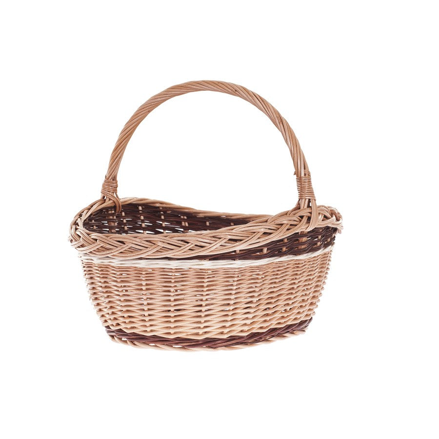 Zeloria wiklinowy kosz prezentowy i na zakupy z rączką TheWickerStories