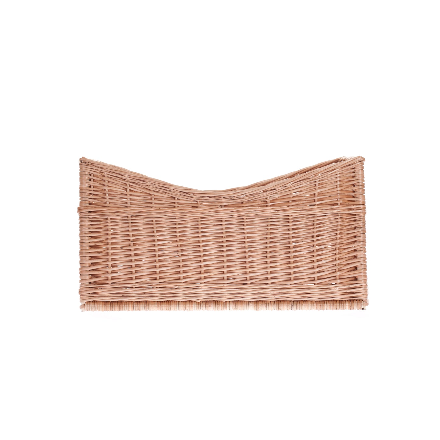 Felloria wiklinowy kosz na drewno kominkowe z uchwytami TheWickerStories